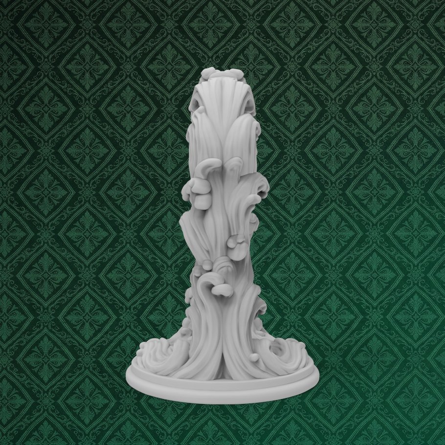 Baroque Wave Tea Light Candle Holder 4 keyshot8.1190