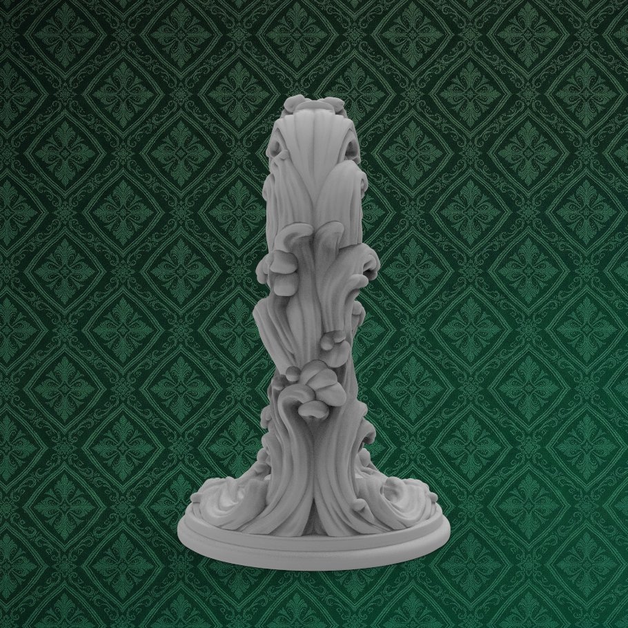 Baroque Wave Tea Light Candle Holder 5 keyshot8.1191
