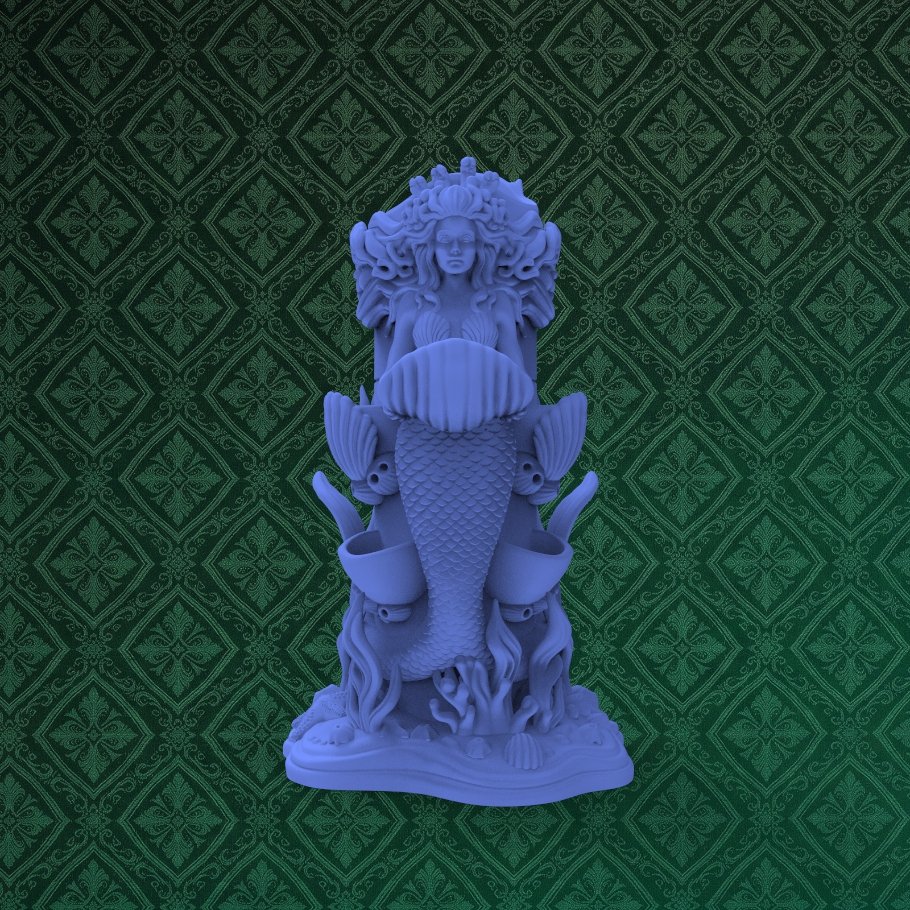 Mermaid Cute Pen Holder 2 keyshot8.1210