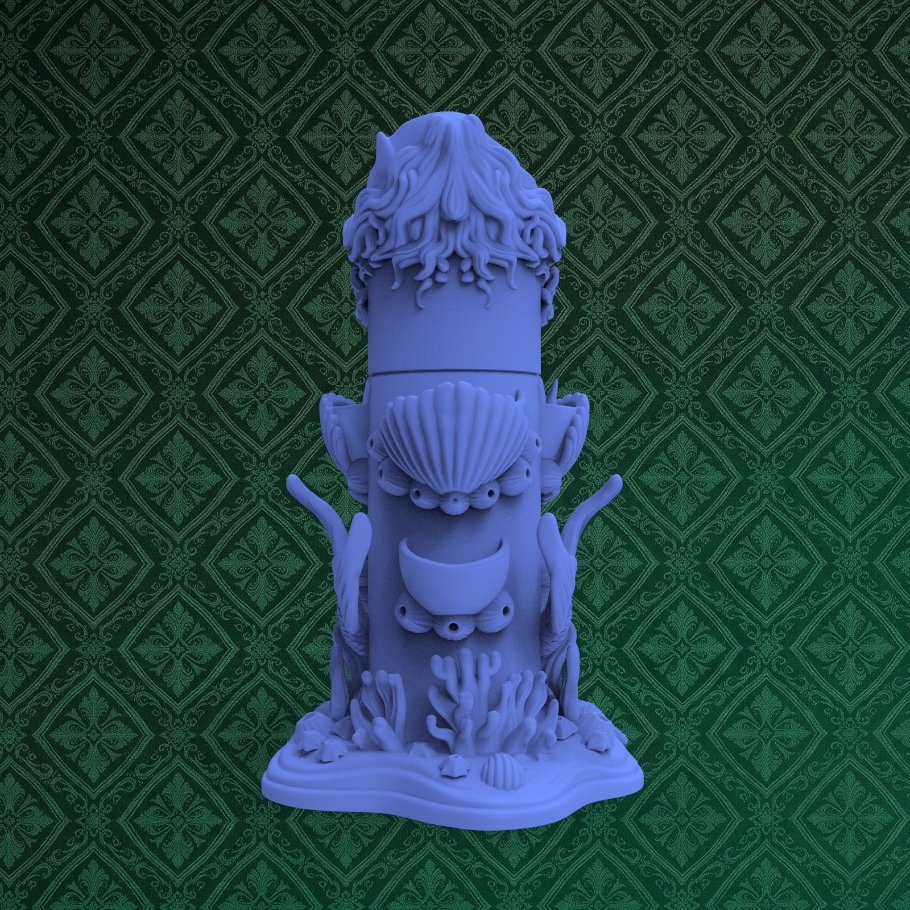 Mermaid Cute Pen Holder 3 keyshot8.1211