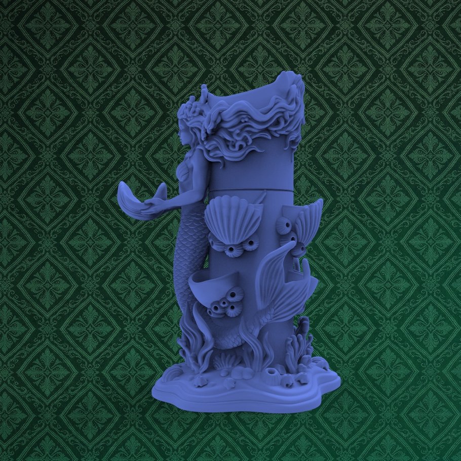 Mermaid Cute Pen Holder 6 keyshot8.1214