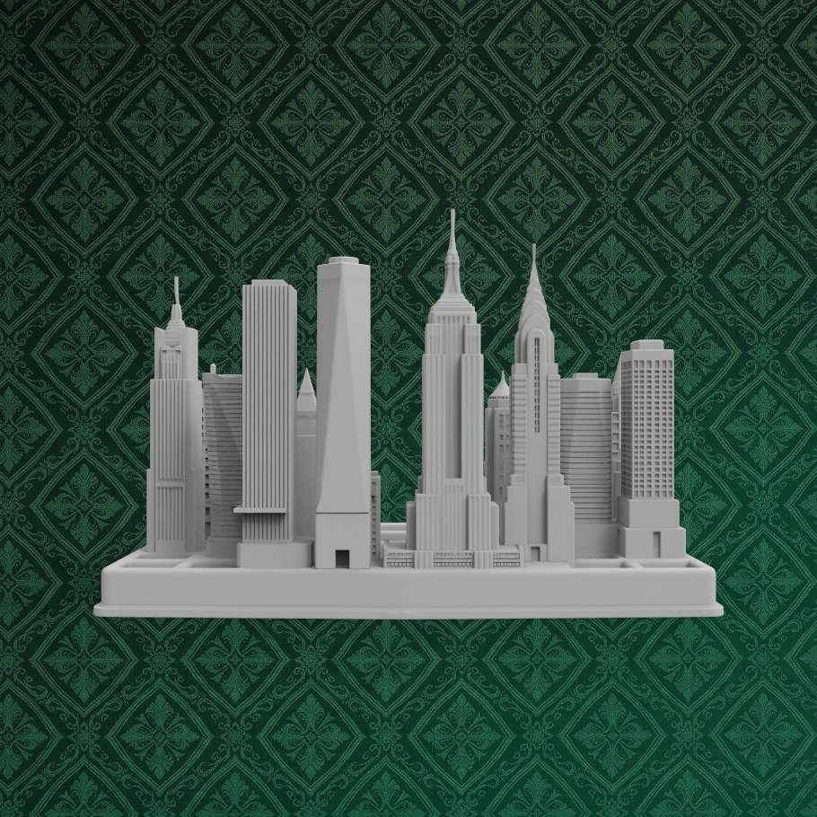 City Tray Desk Organizer 3 keyshot8.1224
