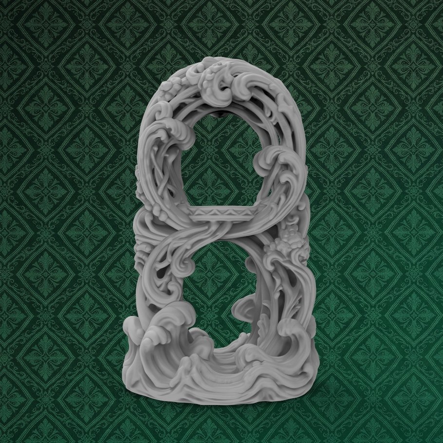 Baroque Tealight Holder 2 keyshot8.1237