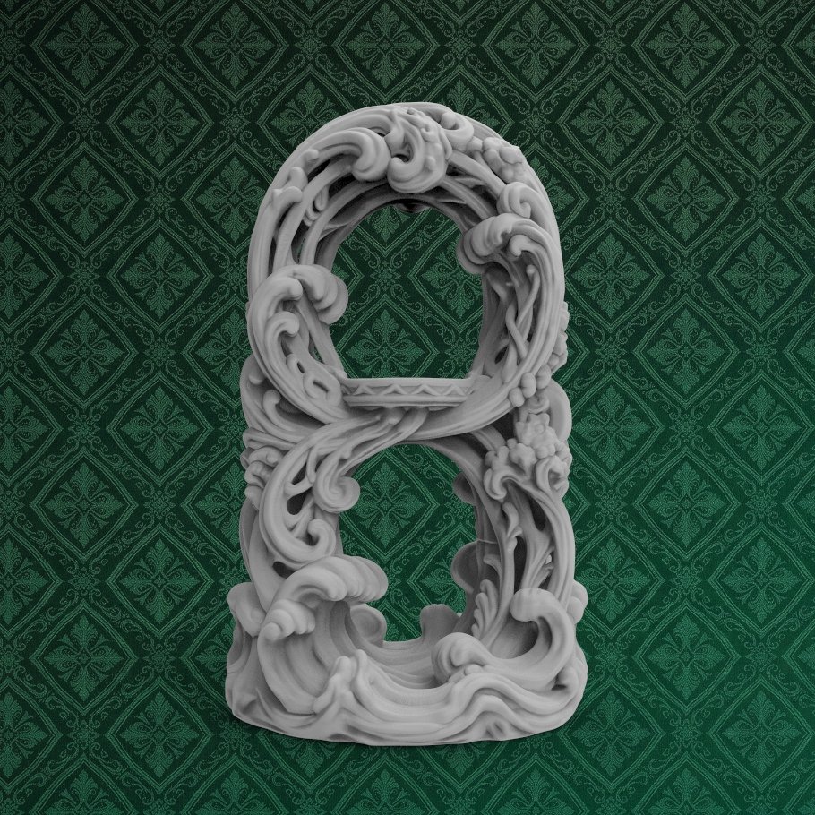 Baroque Tealight Holder 3 keyshot8.1238