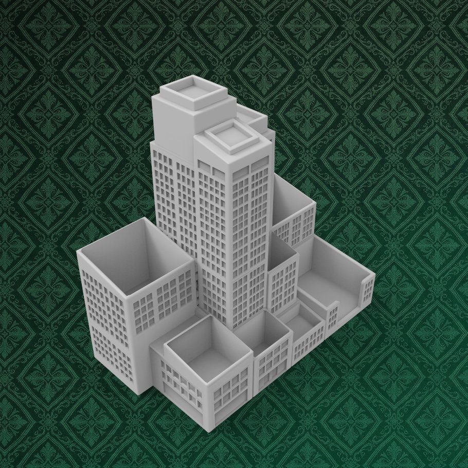 City Block Desk Organizer 7 keyshot8.1266