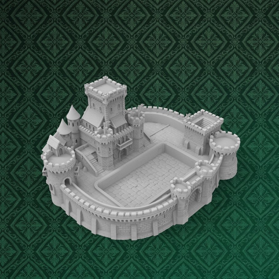 Castle Tray Desk Organizer 7 keyshot8.1285