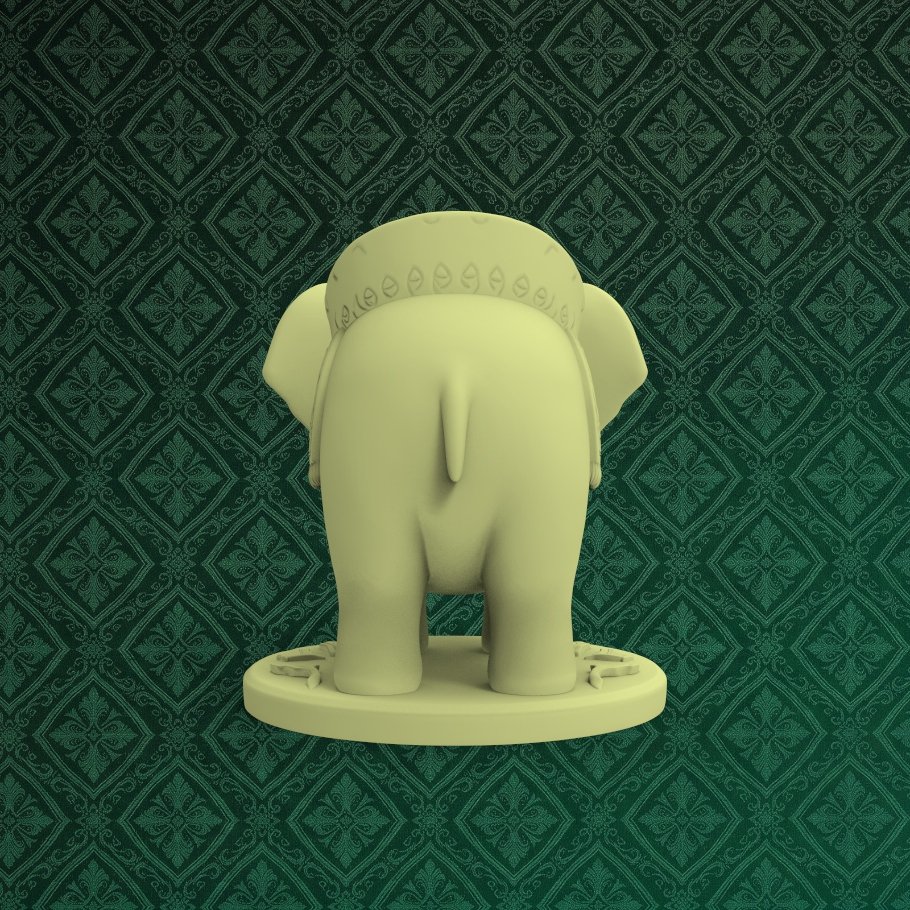 Cute Elephant Desk Organizer 3 keyshot8.1301