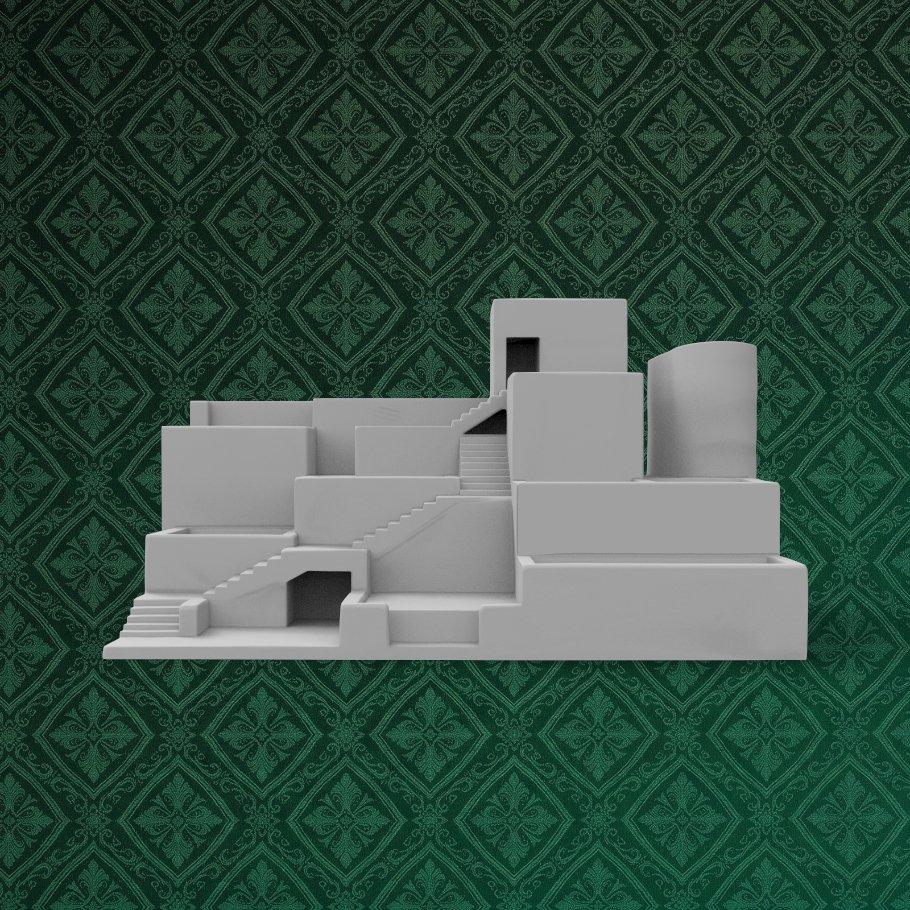 Escher Architecture Desk Organizer 2 keyshot8.1355
