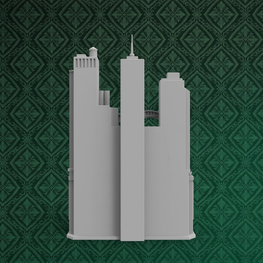Cityscape Desk Ornament 3 keyshot8.550