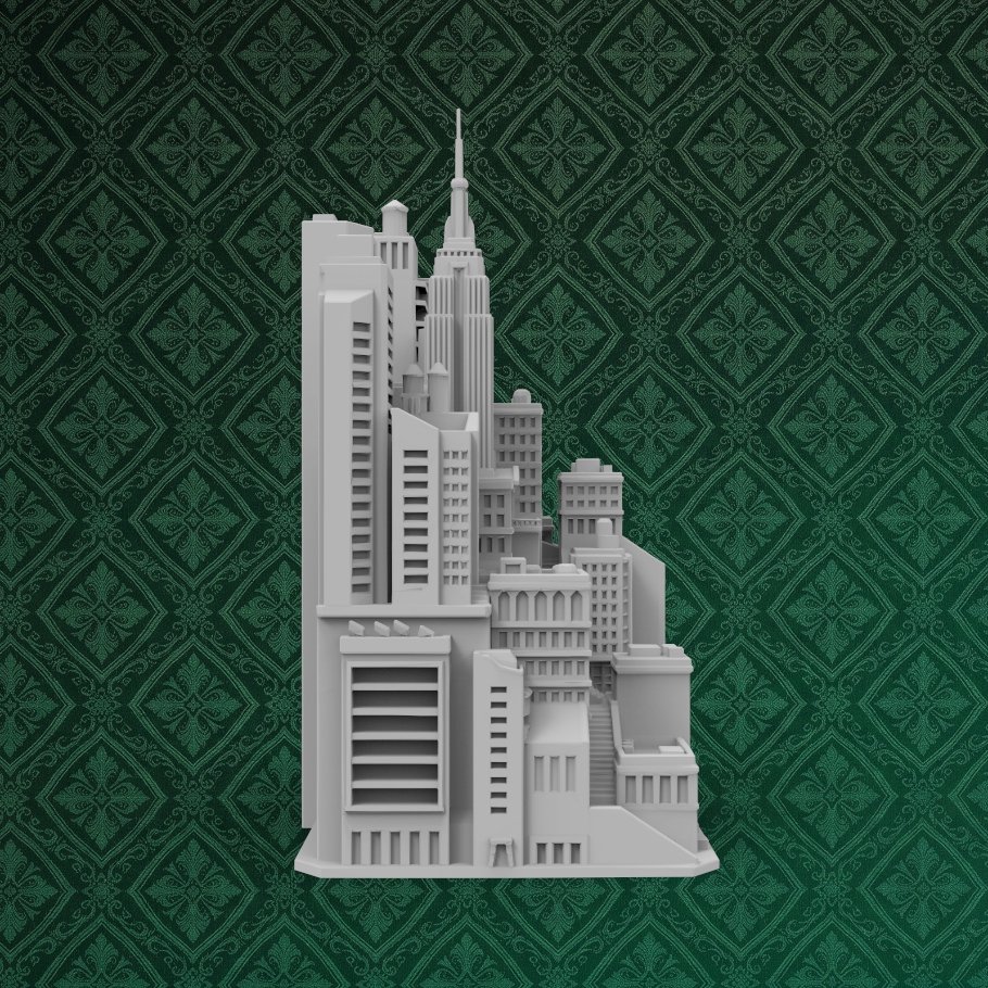 Cityscape Desk Ornament 4 keyshot8.551