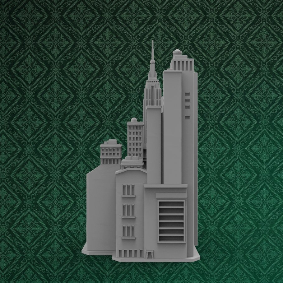 Cityscape Desk Ornament 5 keyshot8.552