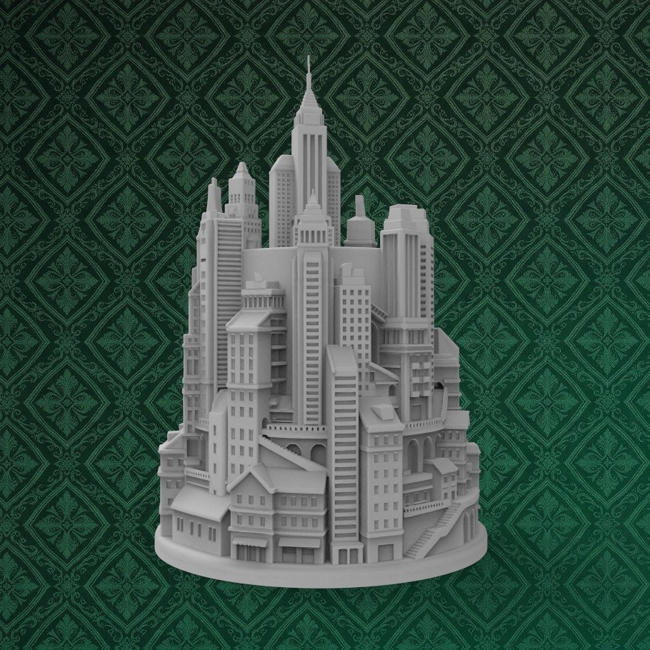 Deco City Skyline Holder 2 keyshot8.573