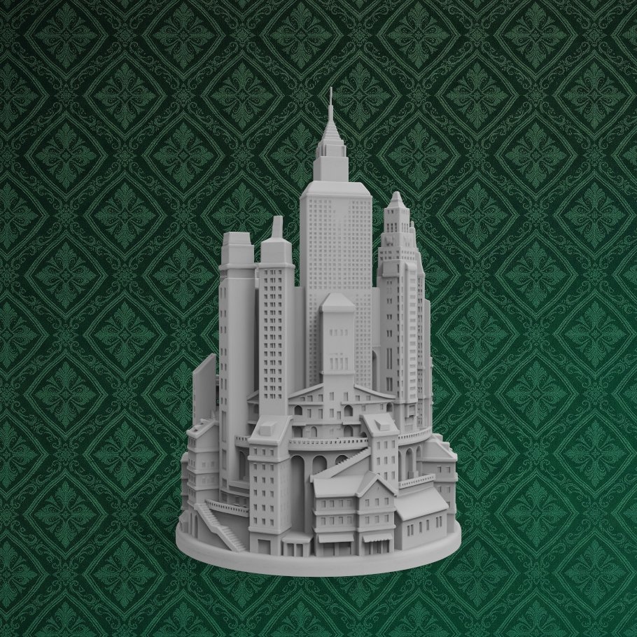 Deco City Skyline Holder 4 keyshot8.575