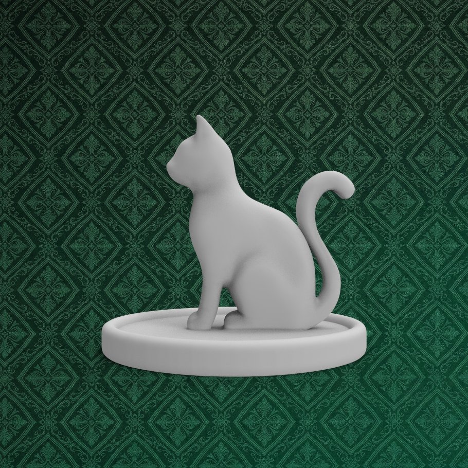 Cat Ring Holder Jewelry Dish 3 keyshot8.616