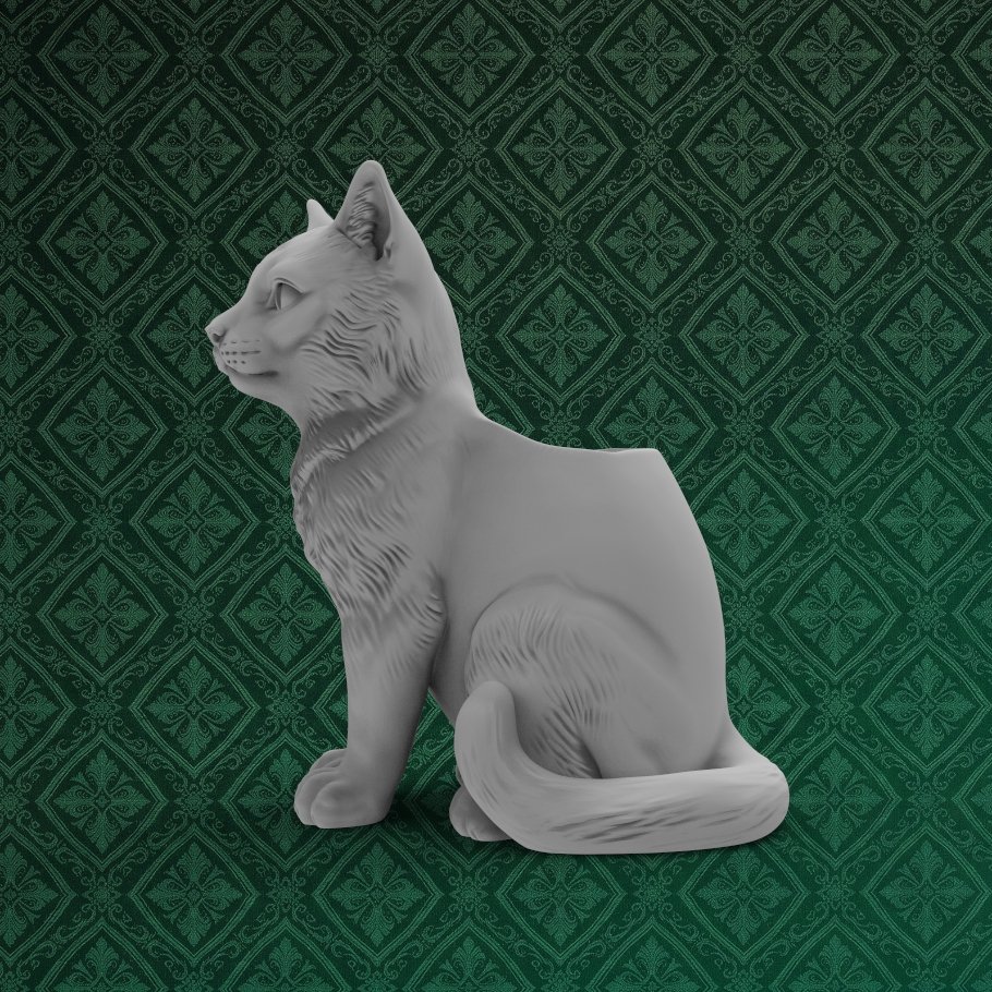 Office Cat Pen Holder 5 keyshot8.639