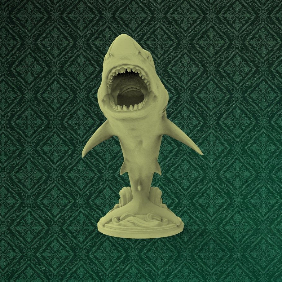 Great White Shark Pen Holder 4 keyshot8.721