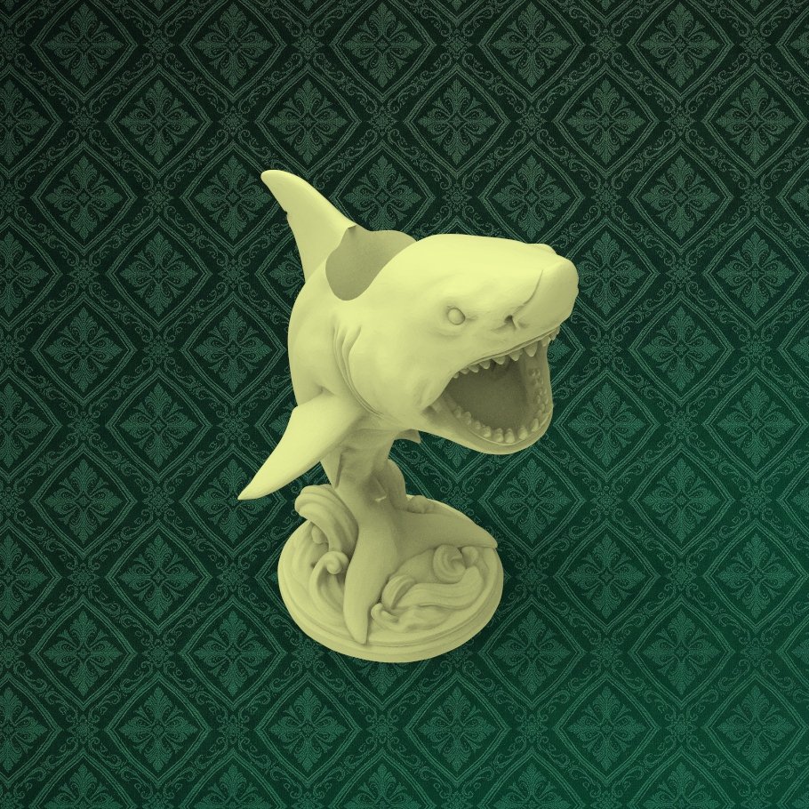 Great White Shark Pen Holder 3 keyshot8.726