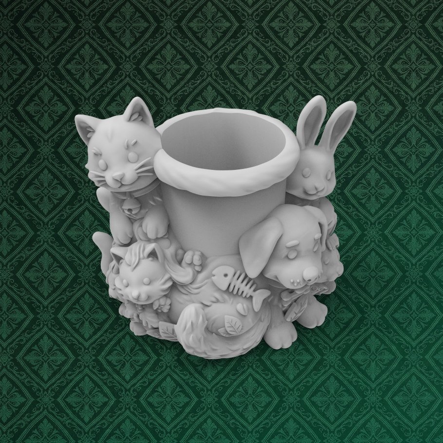 Pet Lover Desk Organizer 7 keyshot8.781