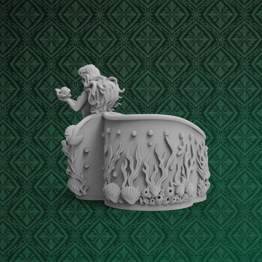 Sea Mermaid Pen Holder 3 keyshot8.808