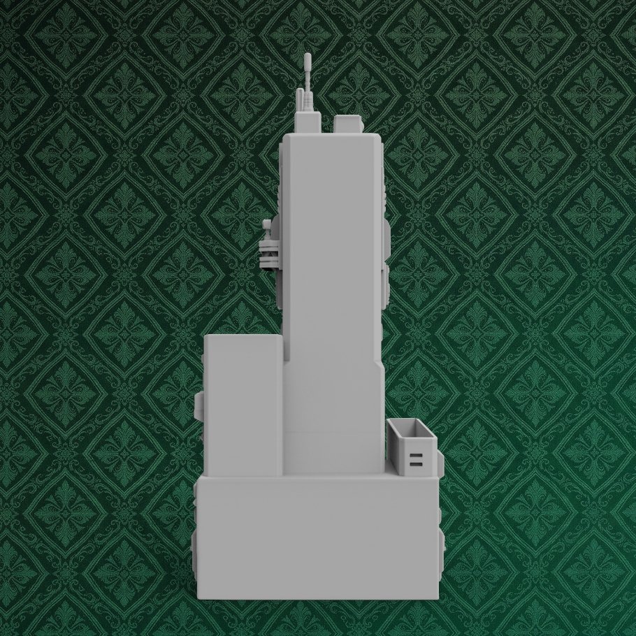 Sci-Fi Tower Desk Organizer 3 keyshot8.926