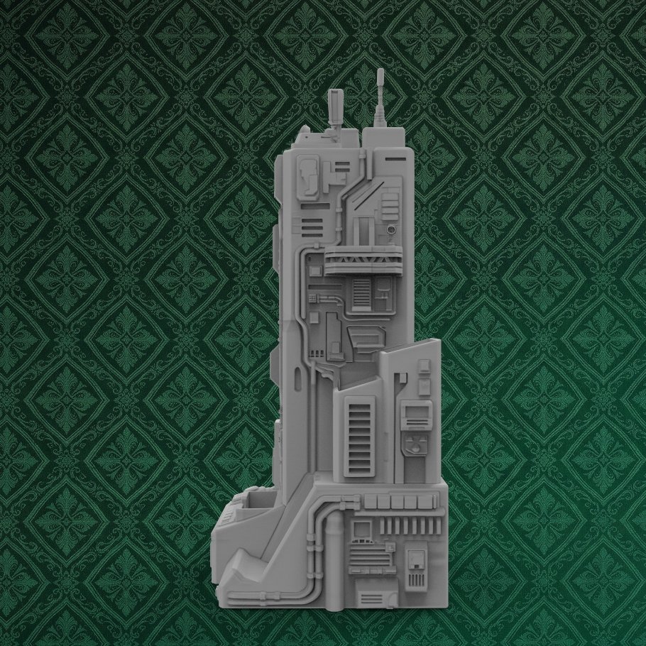 Sci-Fi Tower Desk Organizer 5 keyshot8.928