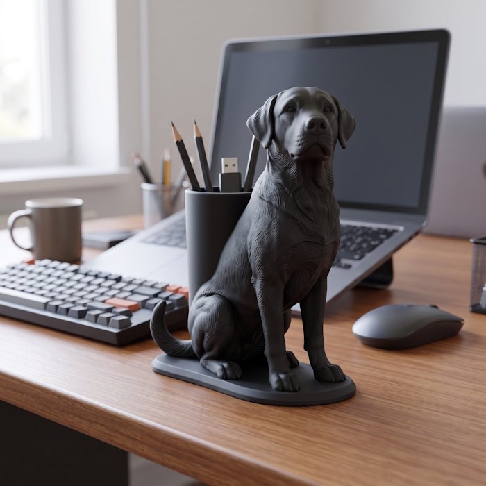 House Dog Pencil Holder 1 key 19