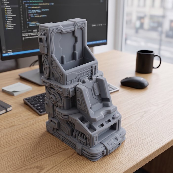 Cyberpunk High-Rise Megastructure Desk Station 1 key 2
