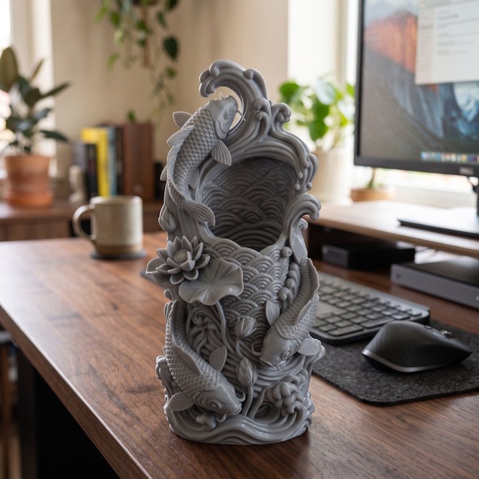 Koi Fish Desk Organizer 1 key 49