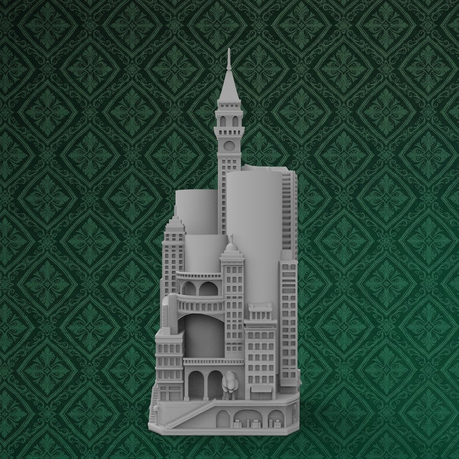 Architectural City Pen Holder 2 keyshot8.1427