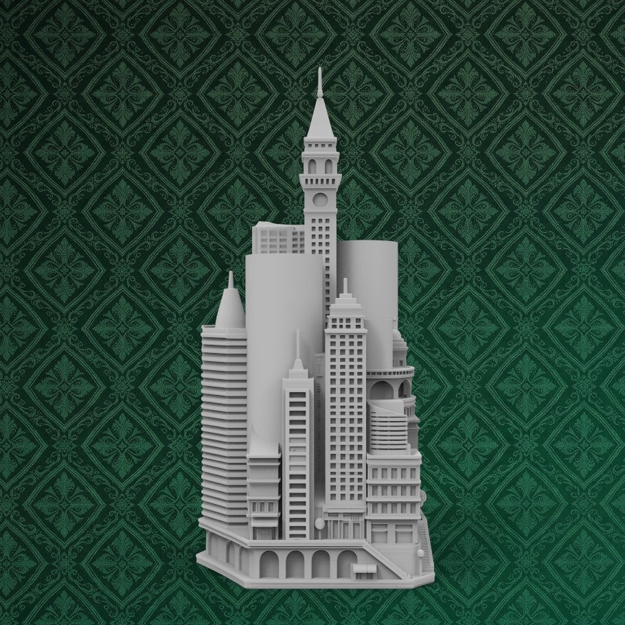 Architectural City Pen Holder 4 keyshot8.1429