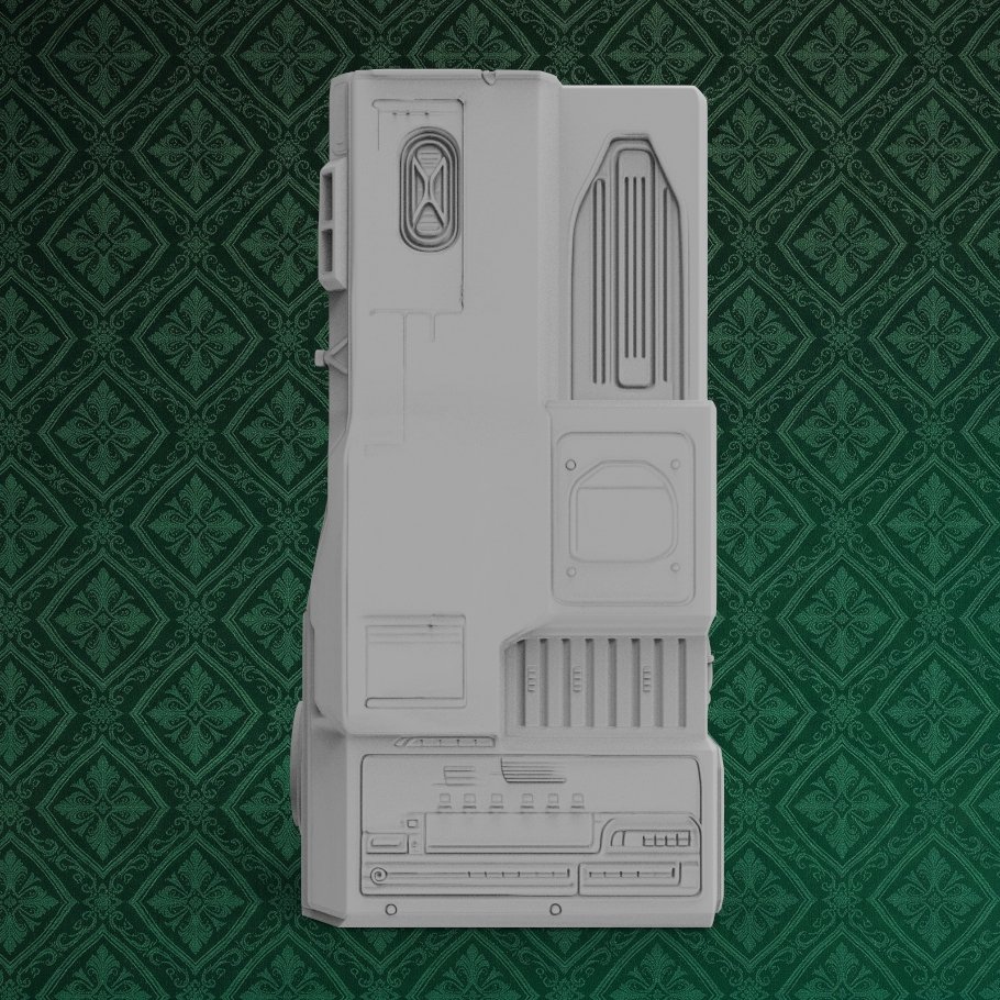 Sci-Fi Cyberpunk Multi-Compartment Organizer 3 keyshot8.1474