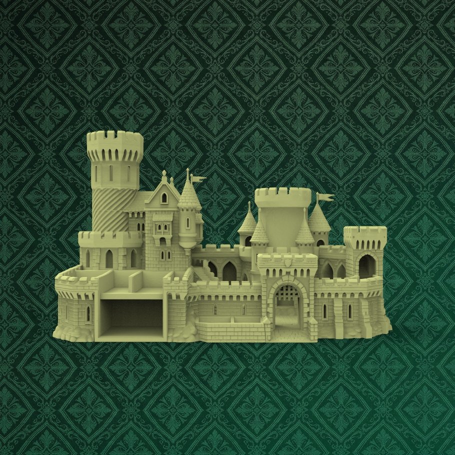 Fantasy Castle Desk Organizer 2 keyshot8.256