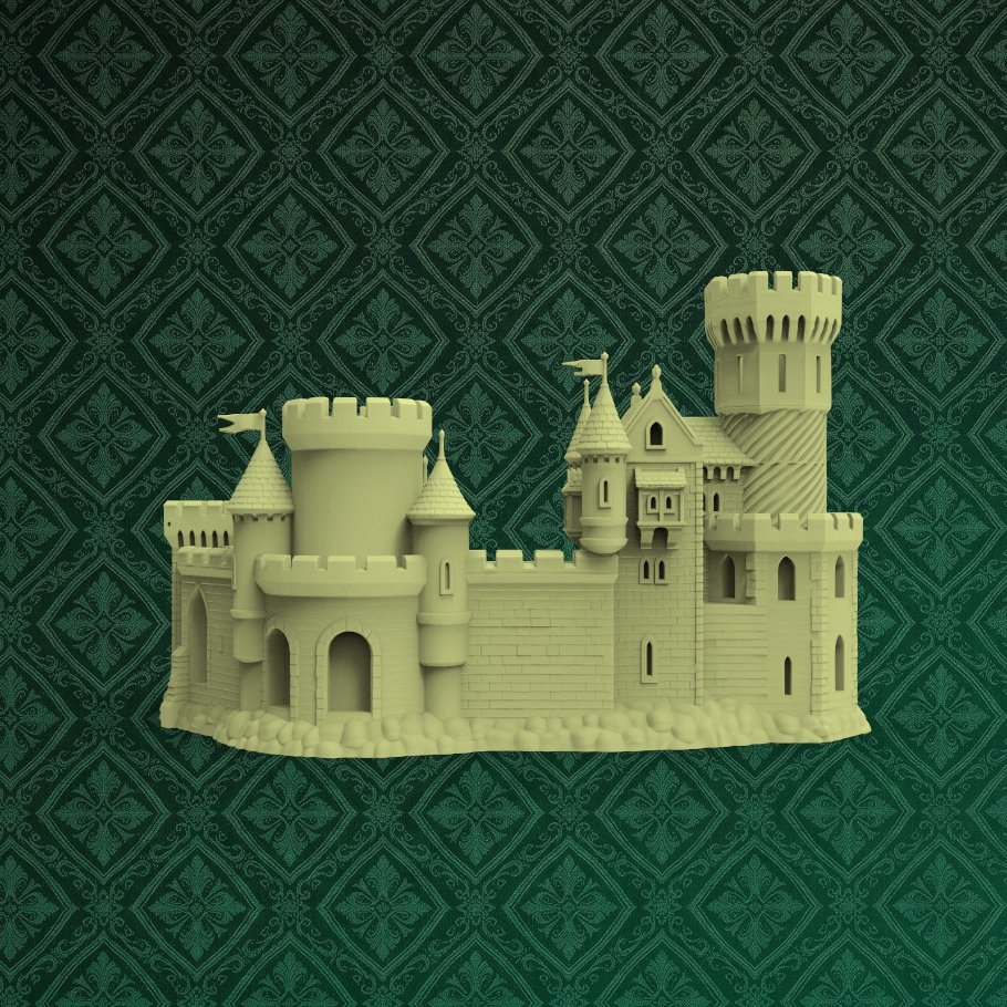 Fantasy Castle Desk Organizer 3 keyshot8.257
