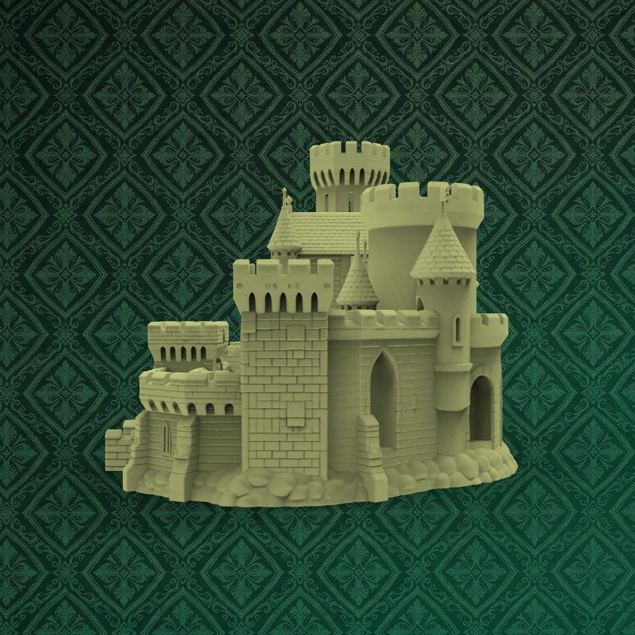 Fantasy Castle Desk Organizer 5 keyshot8.259