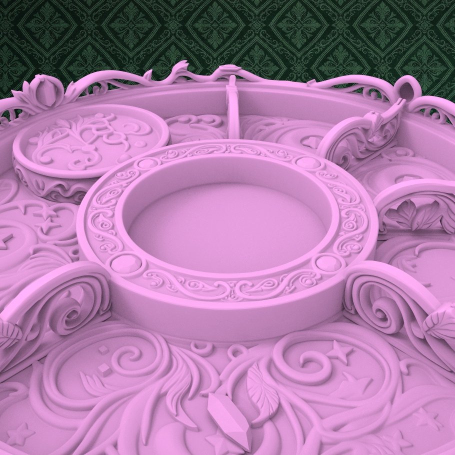 Baroque Round Jewelry Dish 3 keyshot8.386