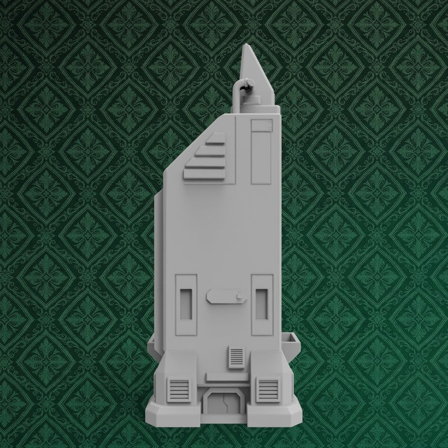 Executive Cyberpunk Tower Desk Organizer 4 keyshot8.400