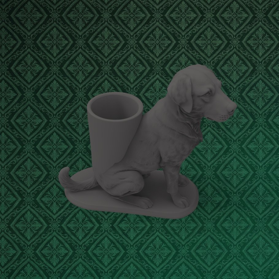 House Dog Pencil Holder 7 keyshot8.411