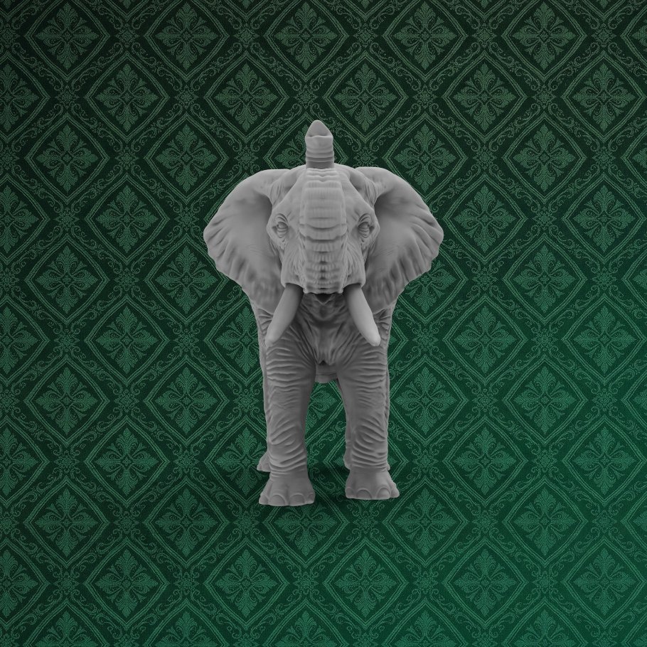 Elephant Desk Pen Holder 5 keyshot8.457