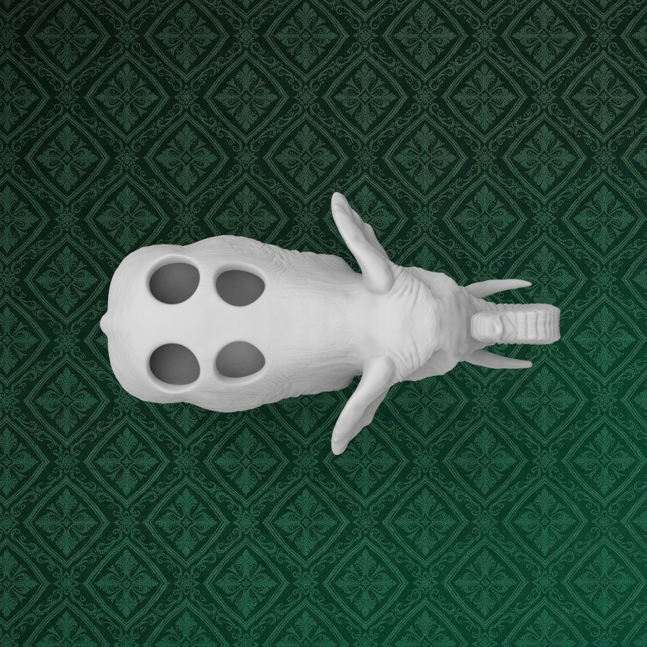 Elephant Desk Pen Holder 6 keyshot8.458