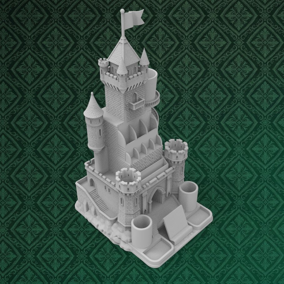 Stone Castle Desk Organizer 7 keyshot8.529